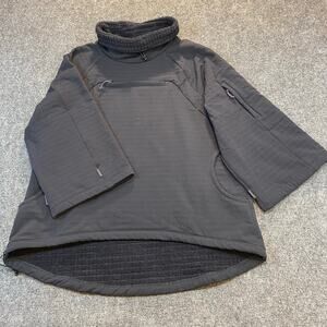 Title Nine Off the Grid Pullover Womens Medium Black Mock Neck Athletic Jacket